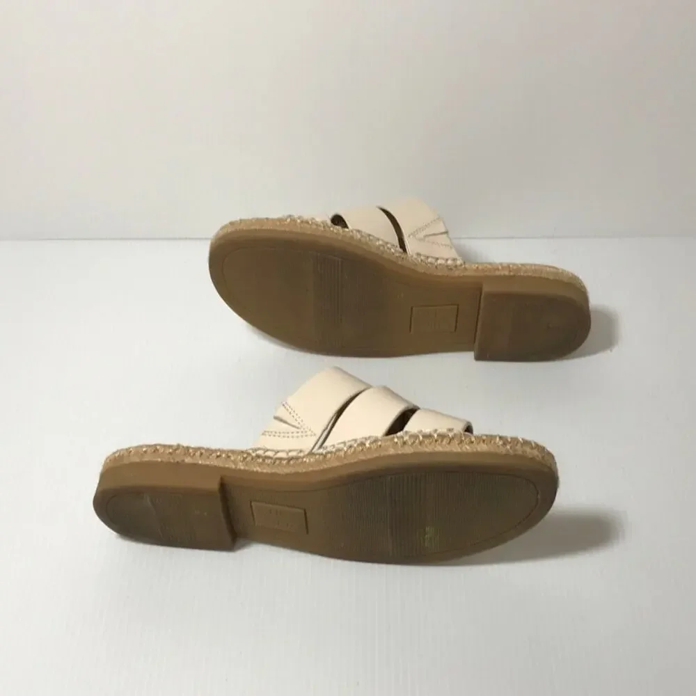 Naturalizer Arden Leather Round Toe Slip-on Sandals 5M